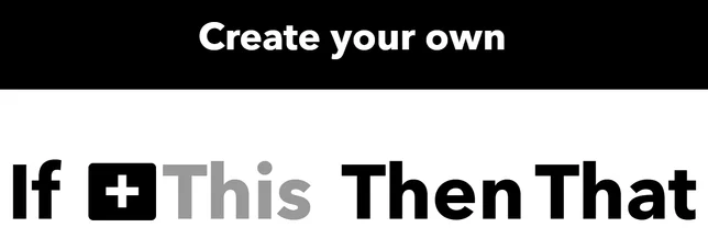 IFTTT 创建自动化项目页面