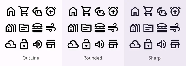 Material Design 图标风格